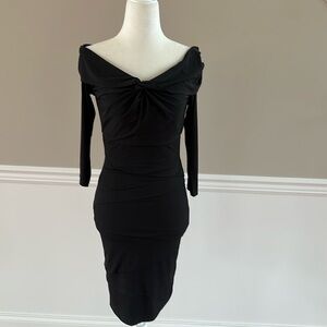 NWT WHITE HOUSE BLACK MARKET OFF THE SHOULDER DRESS Size 0